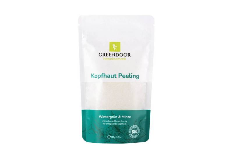 GREENDOOR Kopfhautpeeling Kopfhautpeeling Wintergrün Pfefferminze von GREENDOOR