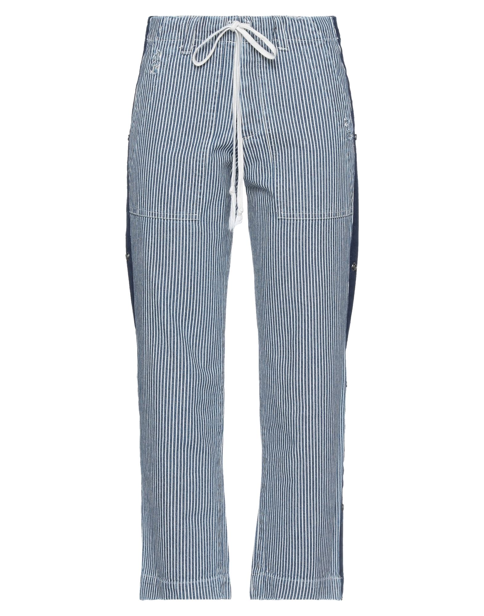 GREG LAUREN Cropped Jeans Damen Blau von GREG LAUREN