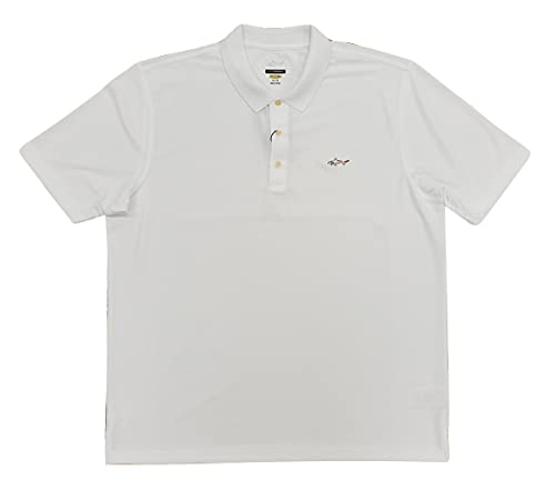 Greg Norman Herren-Poloshirt aus Polyester, Weiß 2021 (Weiß), Groß von GREG NORMAN