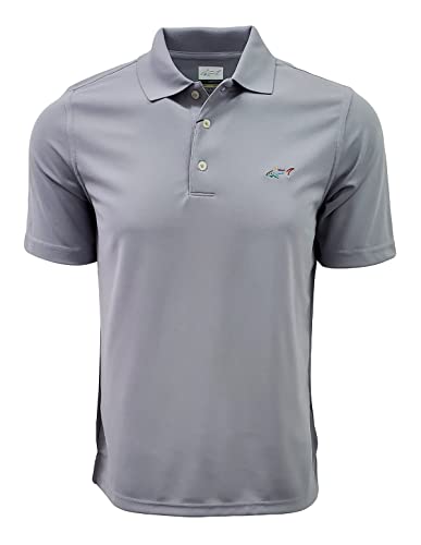 Greg Norman Men's Technical Performance Polyester Play Dry Polo Shirt (3X-Large, Sterling (STLG)) von GREG NORMAN