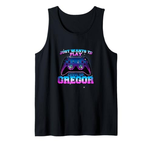 Herren GREGOR - LEVEL UP mit Controller: WILL NUR SPIELEN Tank Top Herren GREGOR - LEVEL UP mit Controller: WILL NUR SPIELEN Tank Top von GREGOR Sohn Enkel Geburtstag Geschenkideen