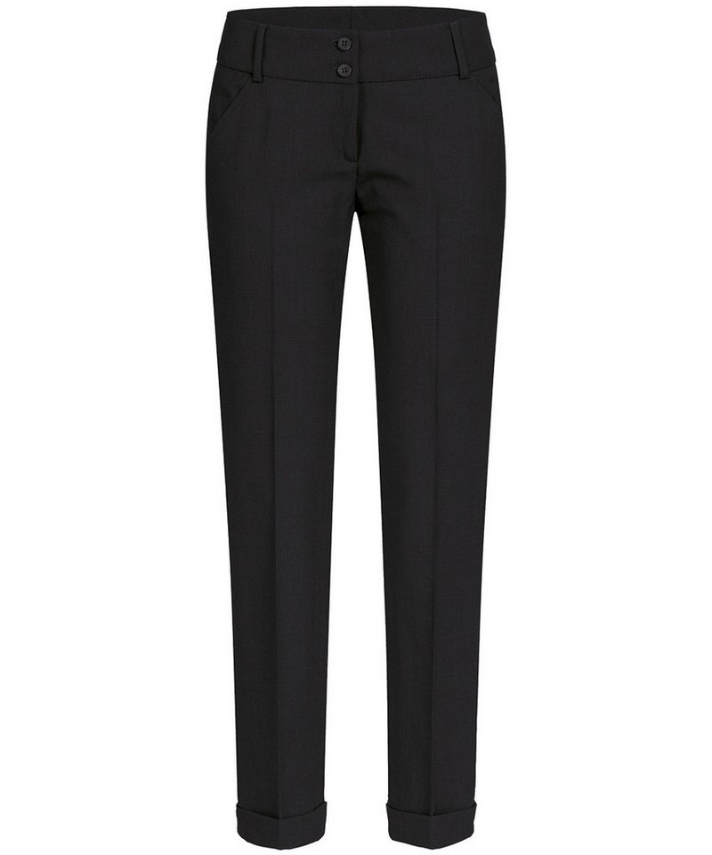 GREIFF Anzughose Greiff Corporate PREMIUM Damen Business-Hose Slim-Fit Schwarz von GREIFF