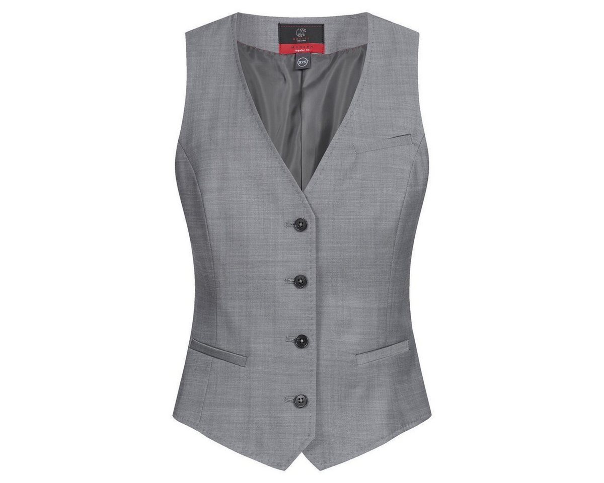 GREIFF Anzugweste Greiff Modern WITH 37.5® Damen Business-Weste Regular Hellgrau von GREIFF