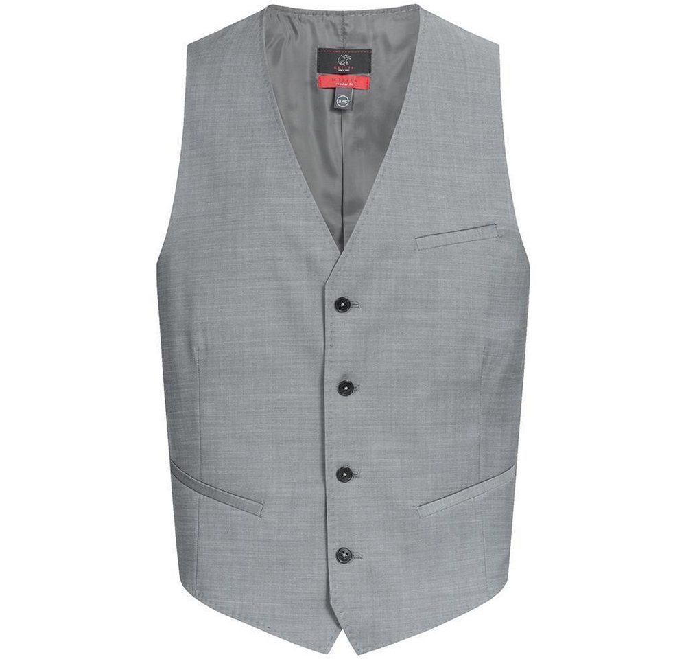 GREIFF Anzugweste Greiff Modern WITH 37.5® Herren Weste V-Neck Regular Hellgrau von GREIFF