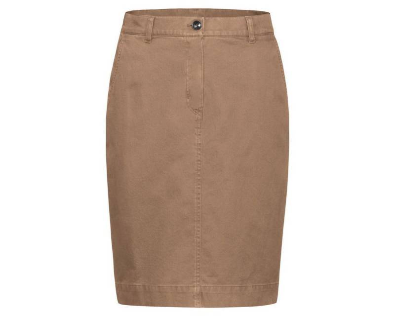 GREIFF Bleistiftrock Greiff Corporate CASUAL Damen Rock Regular-Fit Camel/Braun 44 von GREIFF