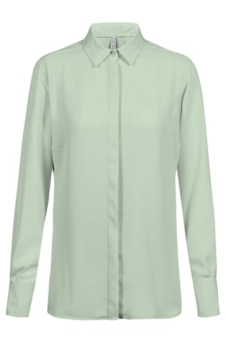 GREIFF Chiffon Damen Chiffon-Bluse Langarm Kent Regular Mint 50 von GREIFF