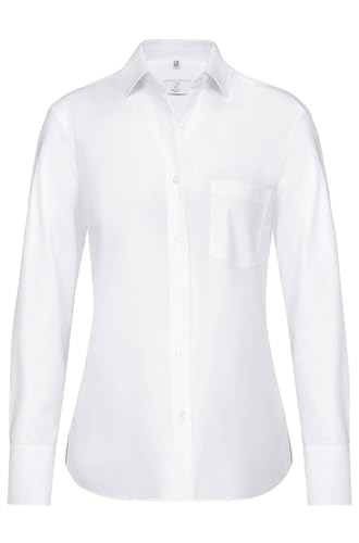 GREIFF Corporate Bluse Basic Damen Comfort Fit Oeko TEX® Weiß 44 von GREIFF