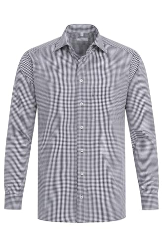 GREIFF Corporate Hemd Basic Herren Regular Fit Oeko TEX® Schwarz 45/46 von GREIFF