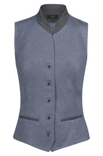 GREIFF Corporate LANDHAUS Damen Jerseyweste Regular-Fit Blau/Grau 48 von GREIFF
