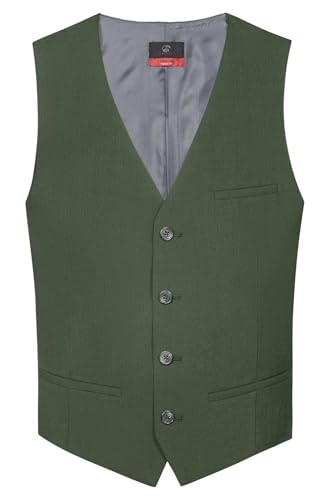 GREIFF Corporate PREMIUM Herren Anzugweste Regular-Fit Olivgrün 62 von GREIFF