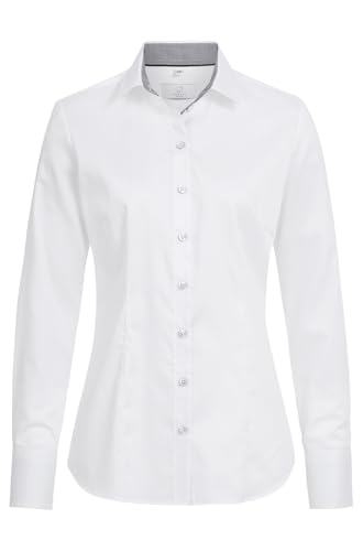 GREIFF Corporate Wear Premium Damen Bluse Lamgarm Regular Fit Weiss Kontrast Grau Modell 65621 Größe 48 GREIFF Corporate Wear Premium Damen Bluse Lamgarm Regular Fit Weiss Kontrast Grau Modell 65621 Größe 48 von GREIFF