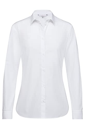 Greiff Corporate Wear Simple Damen Bluse Regular Fit Langarm Weiss Modell 6594 Größe 34 von GREIFF