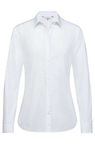 GREIFF Corporate Wear Simple Damen Bluse Regular Fit Langarm Weiss Modell 6594 Größe 42 von GREIFF