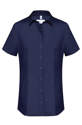 Greiff Corporate Wear Basic Damen Businessbluse Oeko TEX® Marine 38 von Greiff
