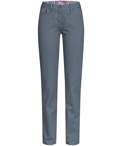 Greiff Größe 38 Corporate Wear Casual Damen Chinohose Regular Fit Taubenblau Modell 1376 2710 von Greiff