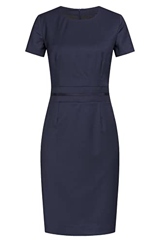 Greiff Größe 40 Corporate Wear Damen Etuikleid Regular Modern Fit Dunkelblau Modell 1064 von GREIFF