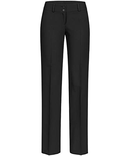 GREIFF Damen-Hose Anzug-Hose, Farbe: Schwarz, Gr: 44 von GREIFF