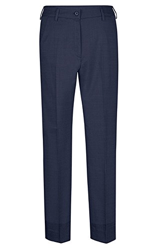 Greiff Größe 36 Corporate Wear Modern Damen Hose Slim Fit Marine Pinpoint Modell 1374 von GREIFF