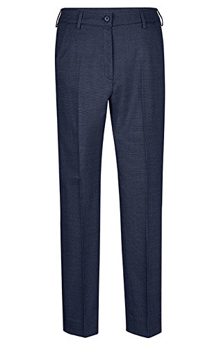 Greiff Größe 42 Corporate Wear Modern Damen Hose Slim Fit Dunkelblau Modell 1374 von GREIFF