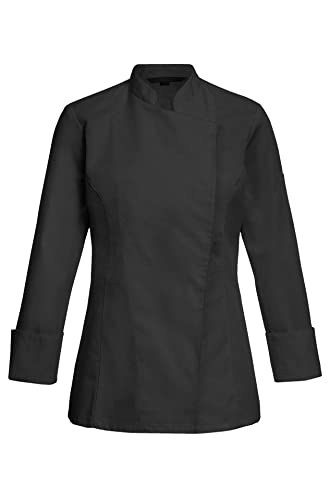 Greiff Gastro Moda Damen Cuisine Basic Kochjacke Regular Fit Schwarz Modell 5405 Größe M von GREIFF