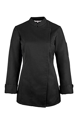 GREIFF Gastro Moda Damen Cuisine Basic Kochjacke Regular Fit Schwarz Modell 5405 Größe M von GREIFF