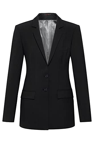 Greiff Corporate Langblazer Premium Damen Oeko TEX® Schwarz 38 von GREIFF