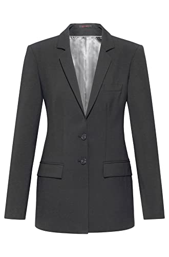 GREIFF Damen-Langblazer RF Premium Regular Fit - Pinpoint Marine- Gr. 46 von GREIFF