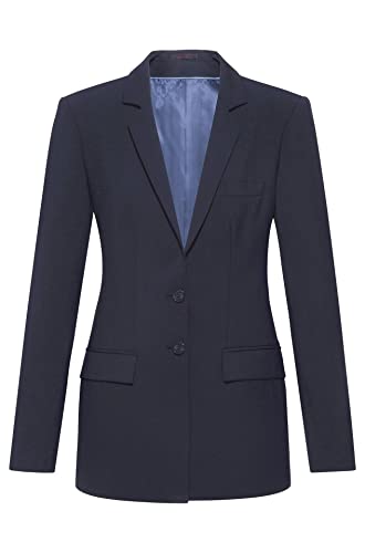 GREIFF Damen-Langblazer RF Premium Regular Fit - Pinpoint Marine- Gr. 48 von GREIFF