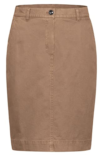 GREIFF Damen Rock Business - Rock RF Casual Regular Fit, 2 Seitentaschen, verdeckter Schlitz hinten, Länge 54 cm, Farbe: Camel, Größe 36 von GREIFF