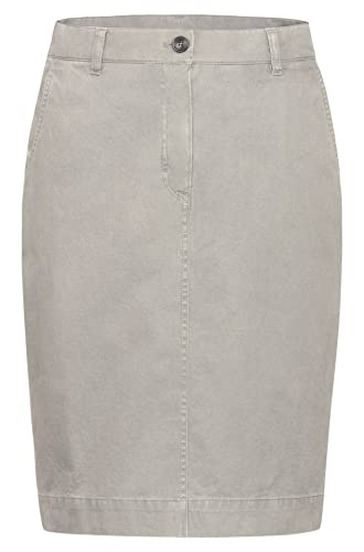 GREIFF Damen Rock Business - Rock RF Casual Regular Fit, 2 Seitentaschen, verdeckter Schlitz hinten, Länge 54 cm, Farbe: Kitt, Größe 36 von GREIFF