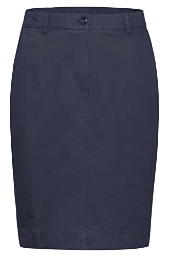 GREIFF Damen Rock Business - Rock RF Casual Regular Fit, 2 Seitentaschen, verdeckter Schlitz hinten, Länge 54 cm, Farbe: Marine, Größe 38 von GREIFF