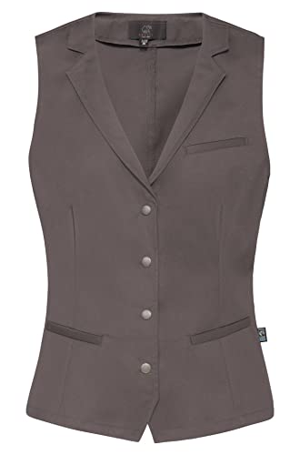 GREIFF Damen-Weste RF Service Regular Fit, Reverskragen, 4 Druckknöpfe - Taupe - Gr. L von GREIFF