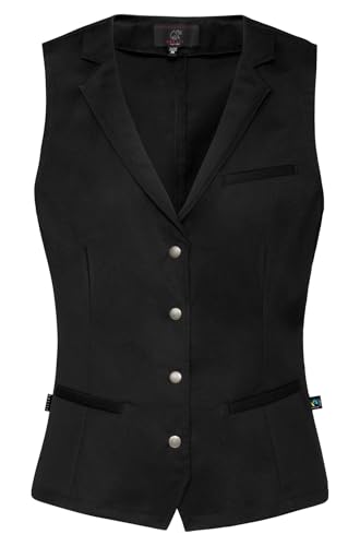 GREIFF GASTRO MODA Damen Kellner-Weste Revers Regular Fit Schwarz 3XL GREIFF GASTRO MODA Damen Kellner-Weste Revers Regular Fit Schwarz 3XL von GREIFF