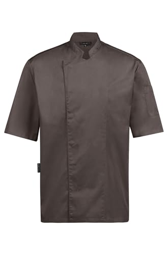 GREIFF Gastro Moda Cuisine Herren Kochjacke Kurzarm Regular Taupe 5XL von GREIFF