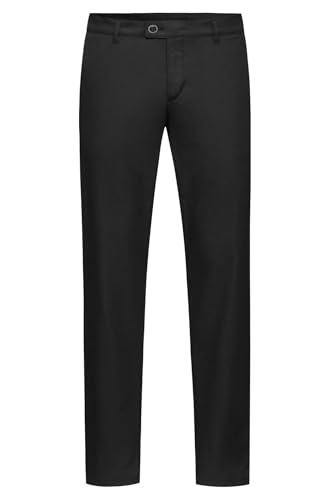 Greiff Größe 110 Corporate Wear Casual Herren Chinohose Regular Fit Schwarz Modell 1320 von GREIFF