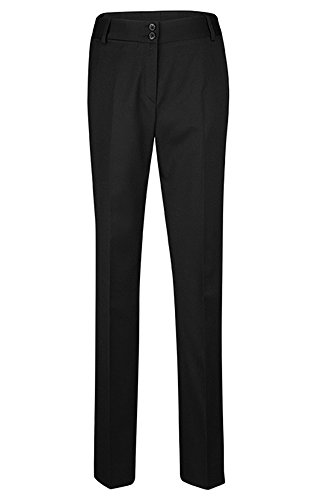 Greiff Größe 40 Corporate Wear Basic Damen Hose Slim Fit Schwarz Modell 1358 von GREIFF