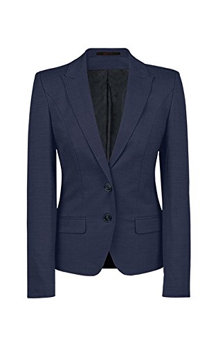 Greiff Größe 40 Corporate Wear Modern Damen Blazer Regular Fit Dunkelblau Modell 1424 von GREIFF