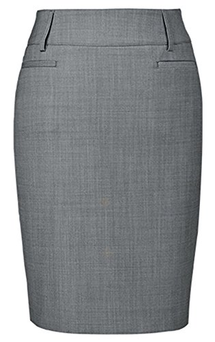 Greiff Größe 40 Corporate Wear Modern Damen Rock Regular Fit Hellgrau Modell 1516 von Greiff