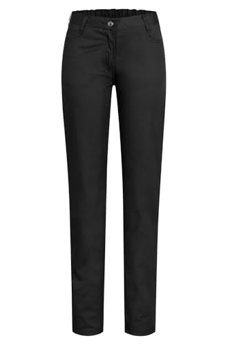 GREIFF Größe 42 Gastro Moda Damen Cuisine Basic 5-Pocket-Hose Regular Fit Schwarz Modell 5319 von Greiff