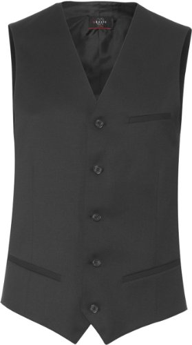 Greiff Größe 46 Corporate Wear Basic Herren Weste Comfort Fit Anthrazit Modell 1225 von Greiff