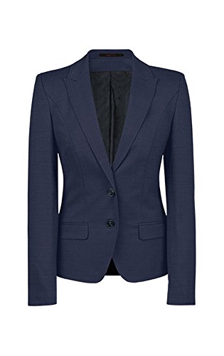 Greiff Größe 46 Corporate Wear Modern Damen Blazer Regular Fit Dunkelblau Modell 1424 von GREIFF