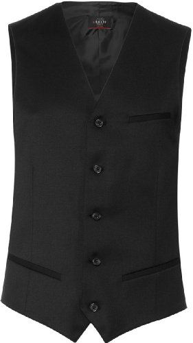 Greiff Größe 54 Corporate Wear Basic Herren Weste Comfort Fit Schwarz Modell 1225 von GREIFF