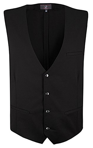 Greiff Größe L Gastro Moda Service Herren Weste Schwarz Modell 1612 von Greiff