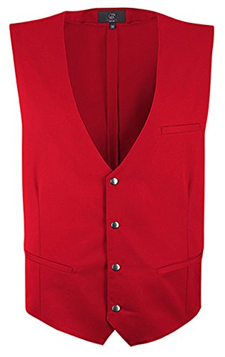 Größe XXL Greiff Gastro Moda Service Herren Weste Rot Modell 1612 von Greiff