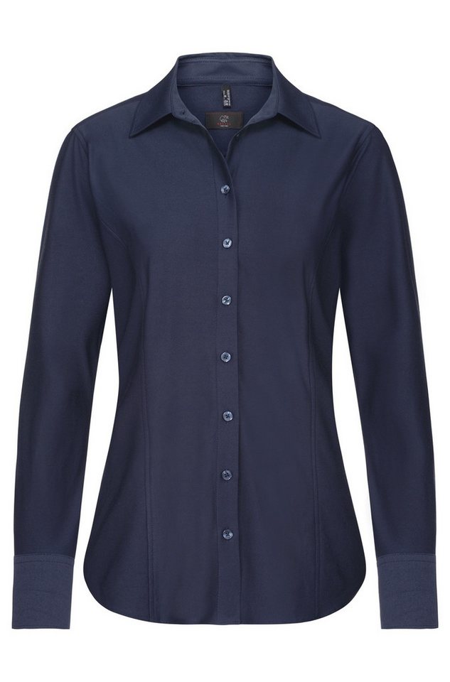 GREIFF Hemdbluse Greiff CASUAL Damen Jerrseybluse Langarm Kent Regular-Fit Marine 32 von GREIFF