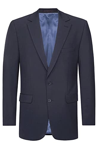 GREIFF Herren Sakko 2-Knopf Premium Comfort Fit, 2 Pattentaschen, 1 Brustleistentasche, Traveller Innenausstattung,Farbe: Anthrazit, Gr: 66 von GREIFF