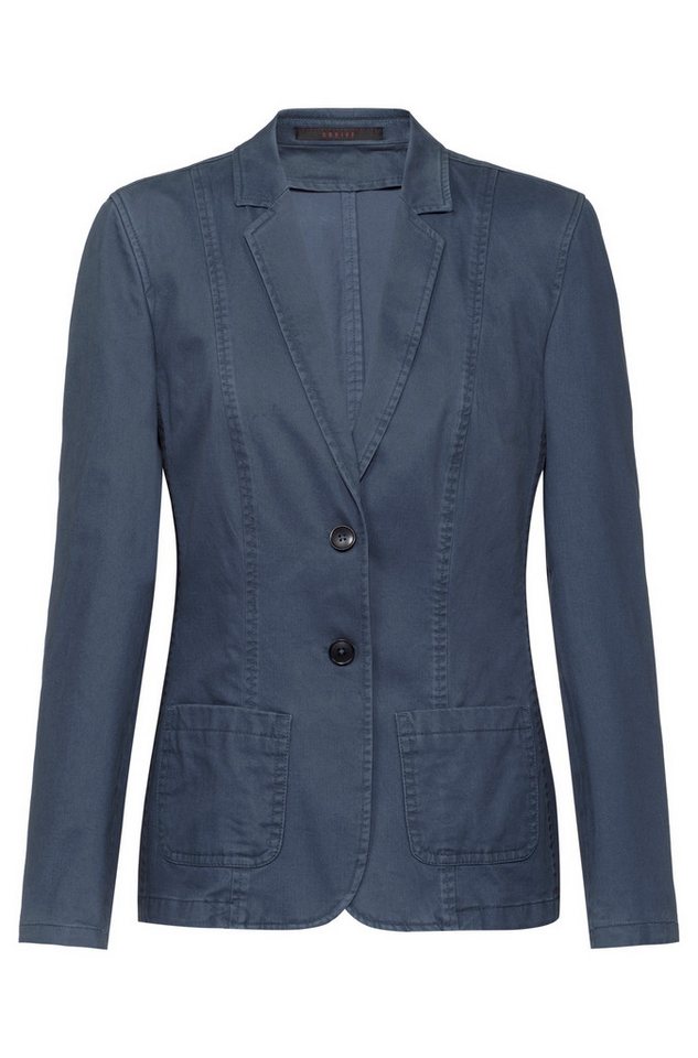 GREIFF Jerseyblazer Greiff CASUAL Damen Blazer Revers Regular-Fit Taubenblau 34 von GREIFF