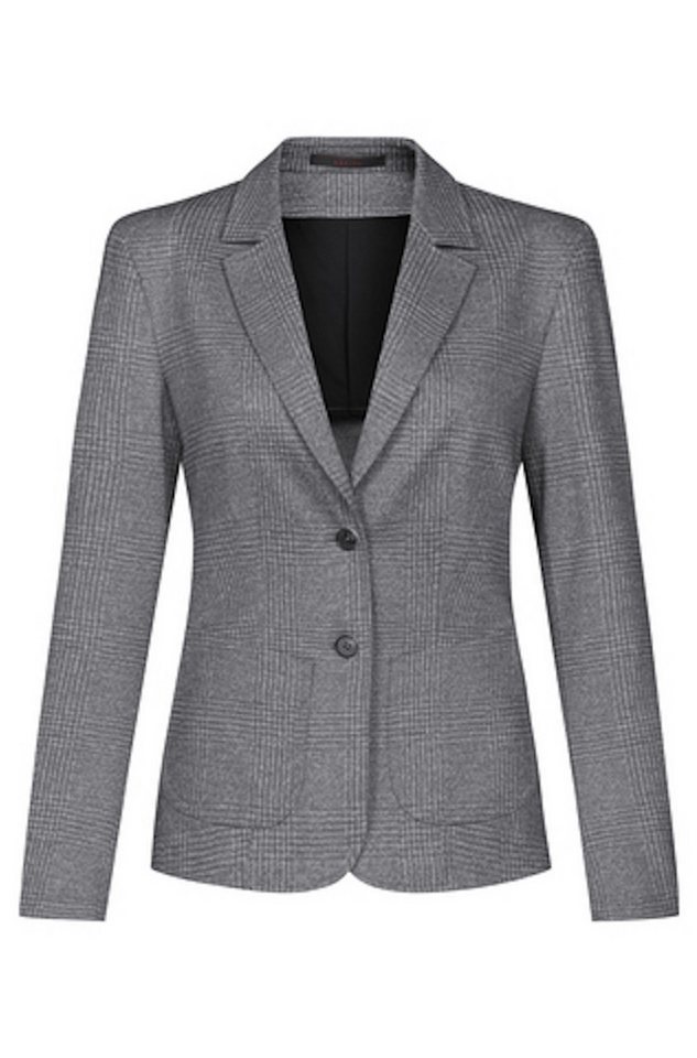 GREIFF Jerseyblazer Greiff CASUAL Damen Jersey-Blazer Regular-Fit Hellgrau Glencheck 48 von GREIFF