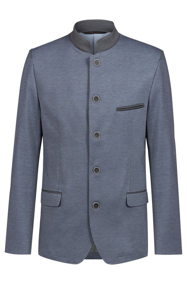 GREIFF Jerseysakko Greiff Corporate LANDHAUS Herren Jerseysakko Regular-Fit Blau/Grau 52 von GREIFF