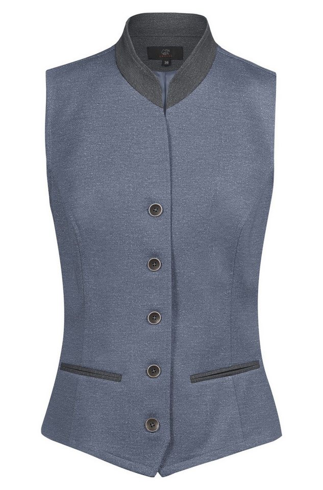 GREIFF Jerseyweste Greiff Corporate LANDHAUS Damen Jerseyweste Regular-Fit Blau/Grau von GREIFF